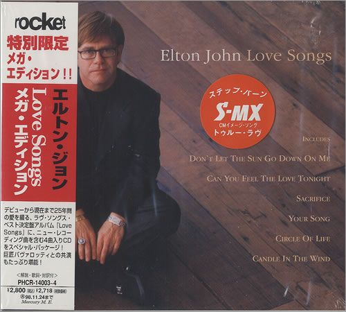 Elton John Love Songs Japanese 2 CD album set (Double CD) (498005)